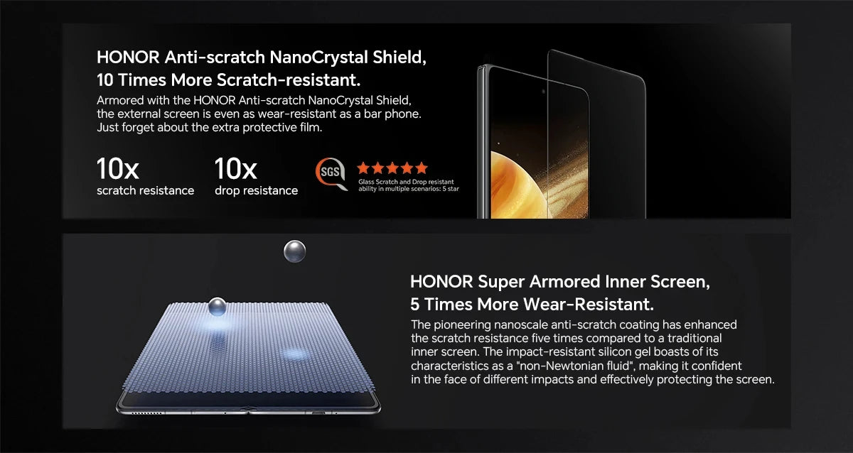 Honor Magic V3 Global Version 5G Foldable 7.92'' LTPO AMOLED 120Hz Display 50MP Cameras Snapdragon 8 Gen 3 5150mAh 66W NFC
