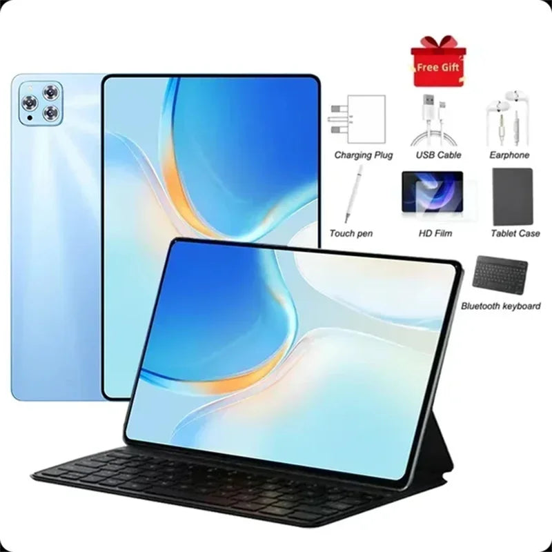 2025 Original 12inch Pad Air Pro Tablet PC 20000mAh Snapdragon 870 Android 14 16GB RAM 1TB ROM 5G Dual SIM GPS 5K 4G WIFI Tablet