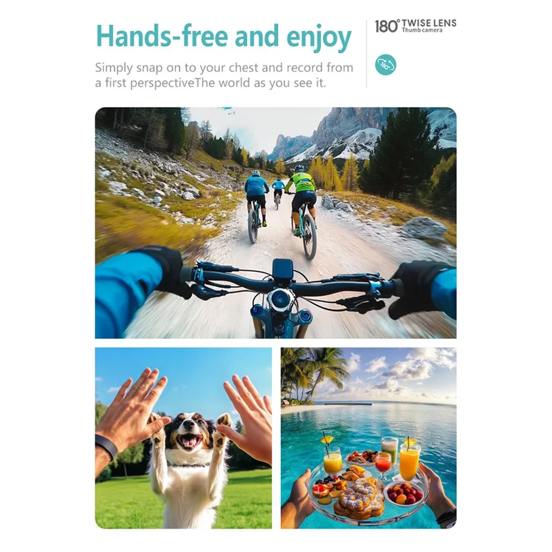 T23C New S70 2.7K WIFI APP Thumb Camera Ultra-Long Battery Life Thumb Sports Camera HD Cycling Camera 1080P Pet Camera