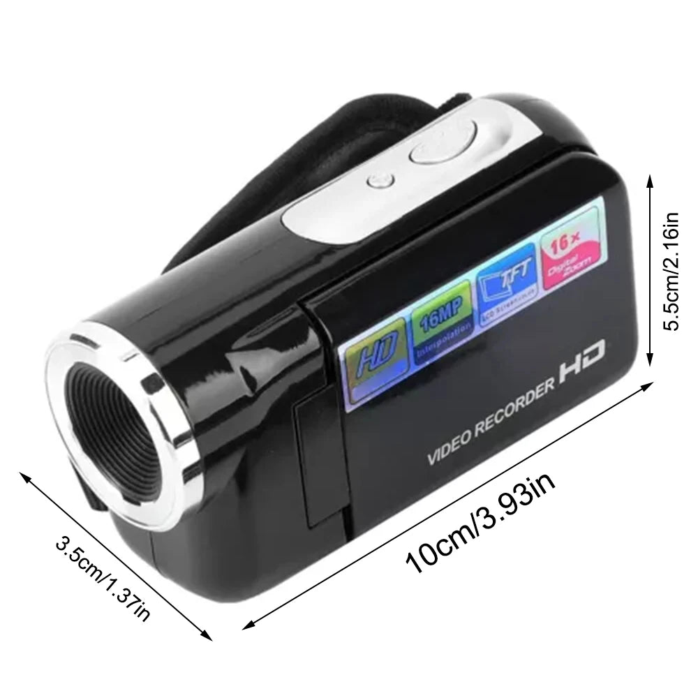 32GB 1080P 16MP 16X Zoom Digital Camera With Fill Light 2.0'' Rotatable Screen Camcorder HD Video Recorder Camera Birthday Gift