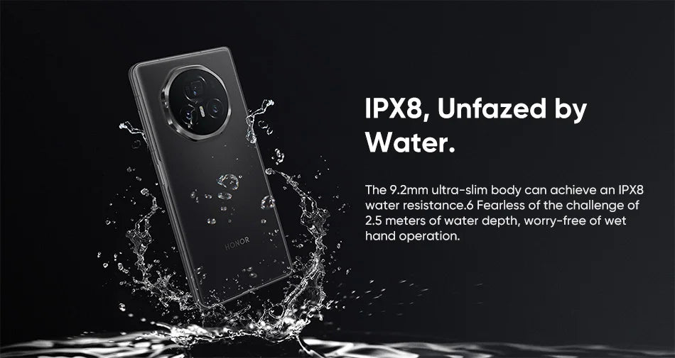 HONOR Magic V3 Global Version 5G Smartphone 120Hz Foldable LTPO OLED 7.92" Display Snapdragon 8 Gen 3 5150mAh 66W NFC IPX8