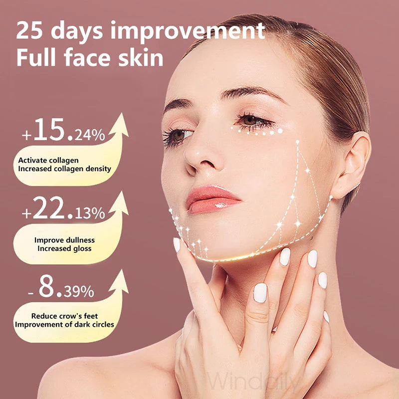 Facial Lifting Device LED Photon Therapy Facial Slimming Vibration Massager Double Chin V Face Shaped Cheek Lift Belt Machine