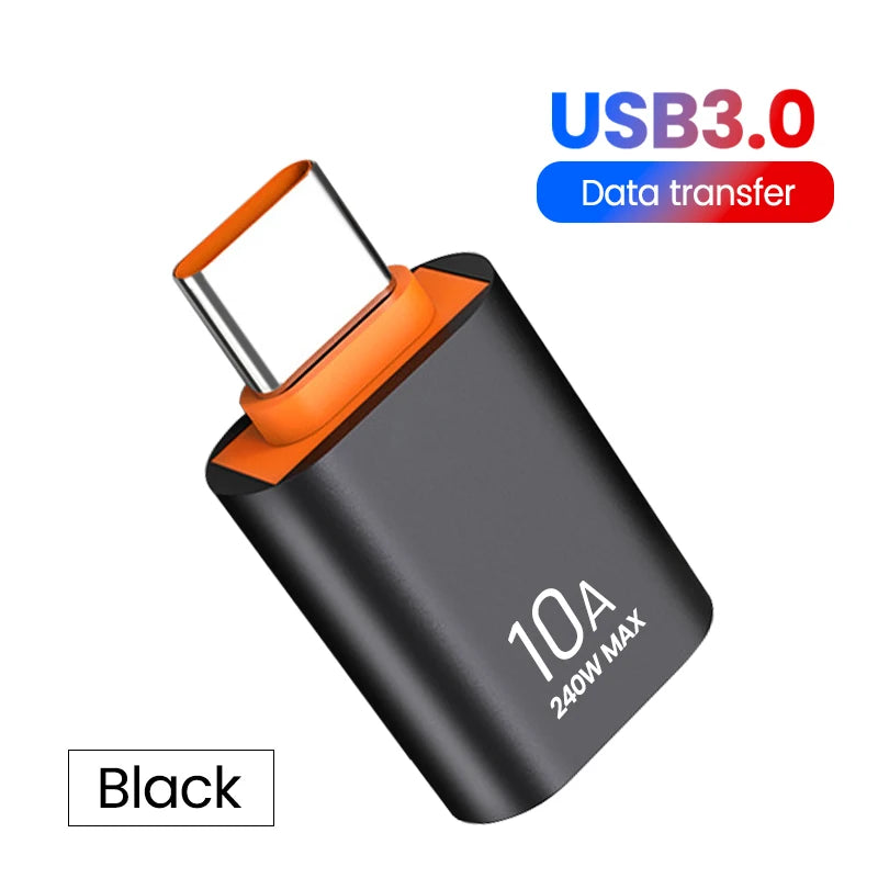 Olaf 10A OTG USB 3.0 To Type C Adapter TypeC Female to USB Male Converter Fast Charging Data Transfer For Macbook Xiaomi Samsung