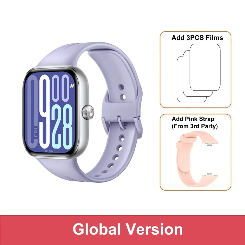 Global Version Xiaomi Redmi Watch 5 Bluetooth Calling Ultra-large 2.07" Square AMOLED Display 24 Days Battery Built-in GNSS 5ATM