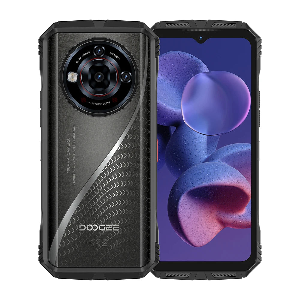 DOOGEE S118 Pro 5G Rugged Phone Dimensity 7050 10800mAh Battery 6.6'' FHD 120Hz 8GB RAM 512GB ROM Cell Phone NFC
