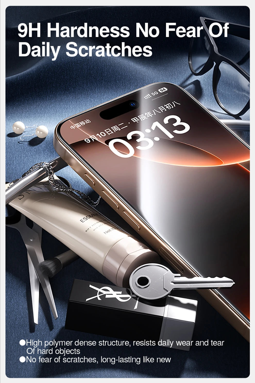 SmartDevil Borderless Temperd Glass for iPhone 16 Pro Max 16 15 Pro Max 15 Plus HD Clear Privacy Dust-free Box Screen Protector