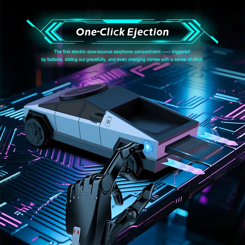 Multifunctional Magnetic Wireless Charger Car 3-in-1 Motorized Rotation Fast Phone Charger Gift Bedroom Cool Decoration