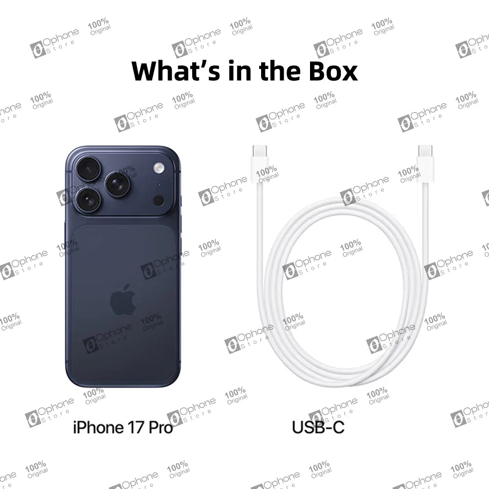 New iPhone 17 Pro 5G Smartphone A19 Pro 120Hz 6.3″ XDR Display 48MP Main Camera Bluetooth 6 eSIM Camera Control Action Button