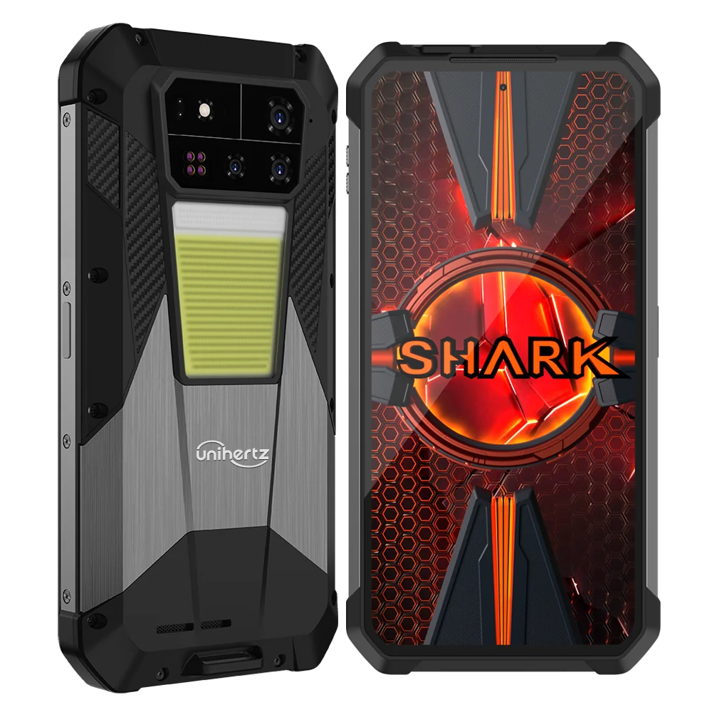 Unihertz SHARK 3 by 8849 Smartphone Android 14 32GB 512GB Dimensity 8300 3K AMOLED Screen 11600mAh Night Camera 5G Rugged Phone