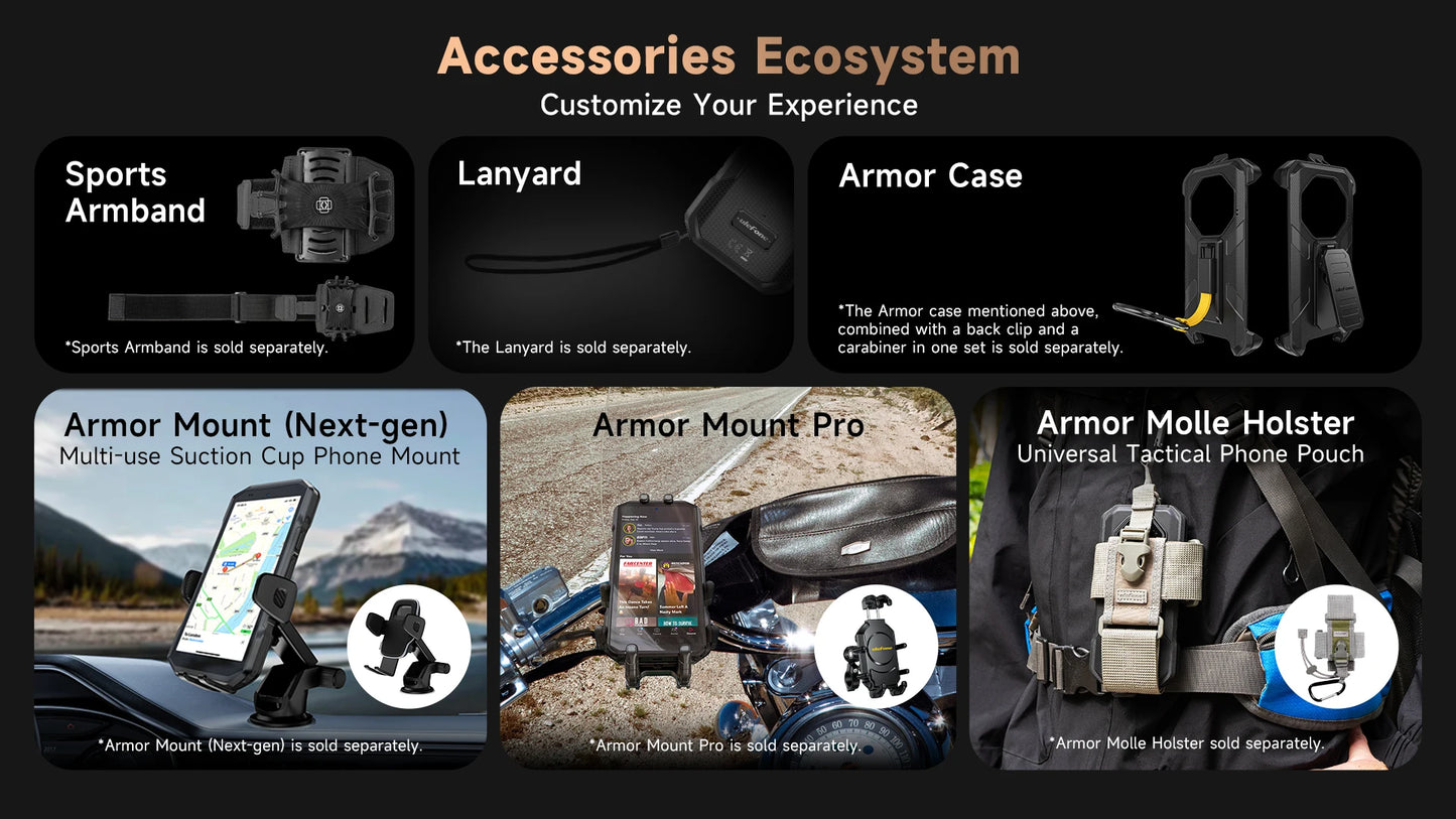 【World Premiere】Ulefone Armor X16 Pro 5G Rugged Phone 10360mAh Battery 256GB ROM NFC Android Smartphone with Google Gemini