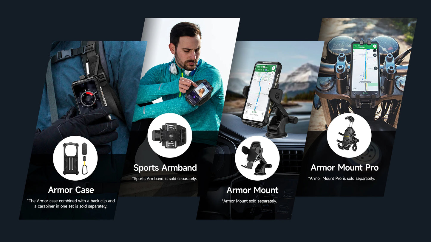 Ulefone Armor 28 Pro 5G AI Rugged Phone 512GB ROM Smartphone 120W MTK Dimensity 7300 10600mAh 6.67”AMOLED 64MP Mobile phone