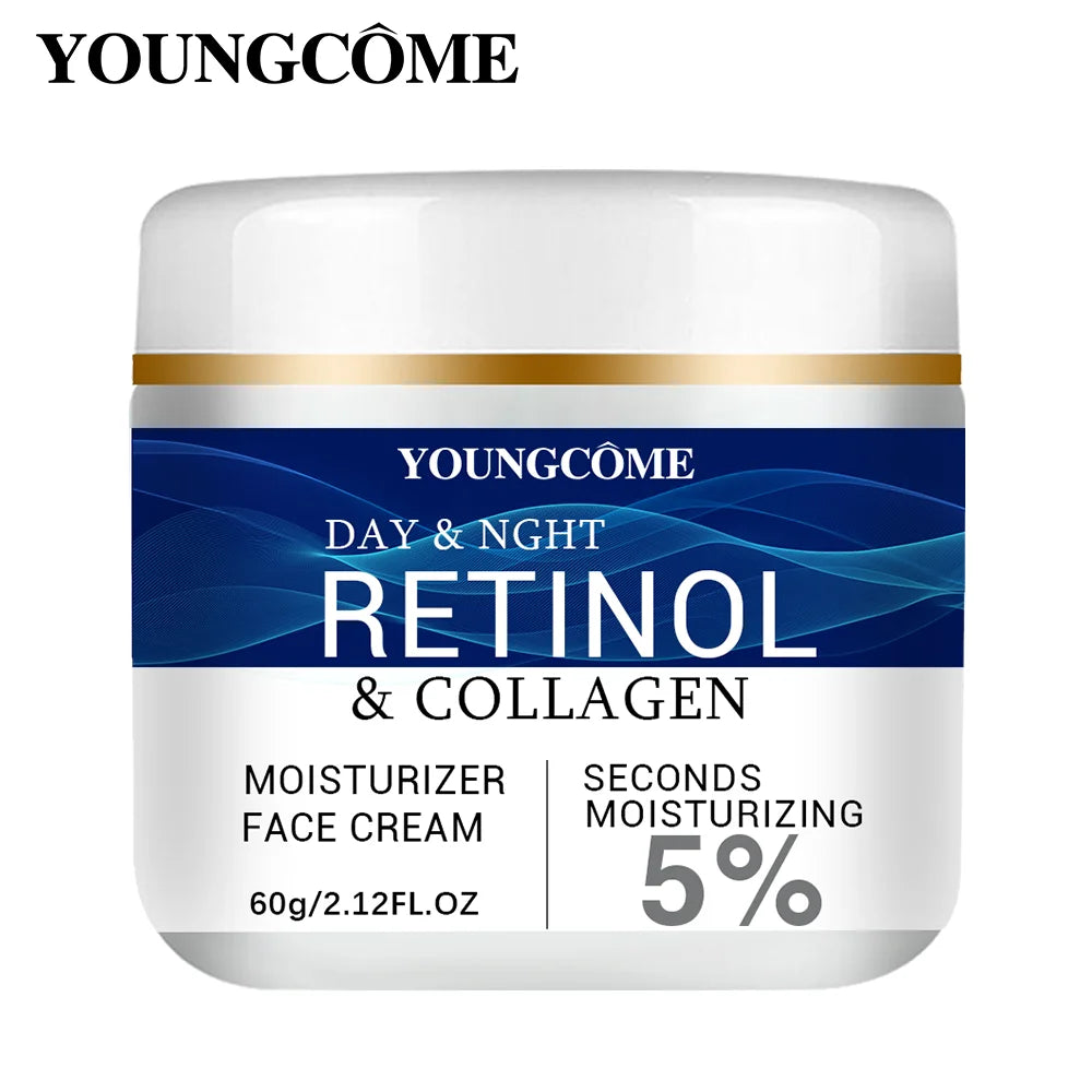 Collagen Retinol HyaluronicAcid Facial Cream Anti Aging Firming Lifting Fade Fine Lines Whitening Moisturizing Brightening Skin
