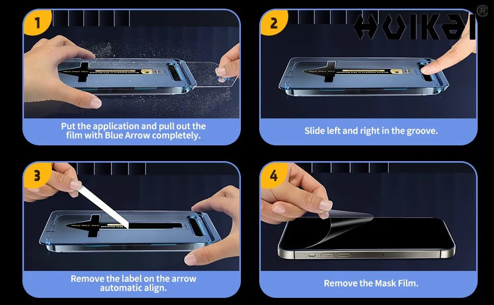 2 Pack For IPhone 17 Pro Max 16 15 Pro Tempered Glass Screen Protector Auto Dust-Elimination Installation Bubble Free HD Clear