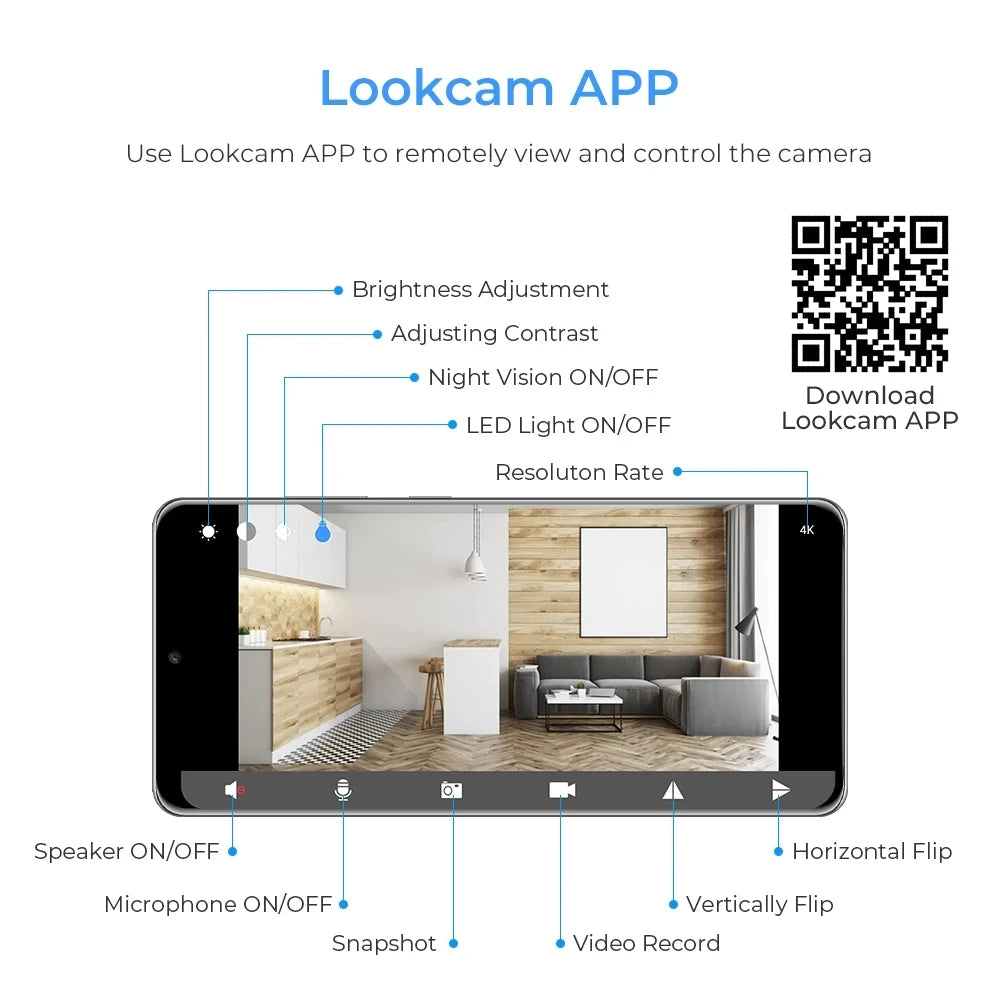 1080P WIFI IP Mini Camera Module Smart Home Security 4K Smaller Portable Camcorder wireless Remote Control Secret Video Recorder - Universal Market