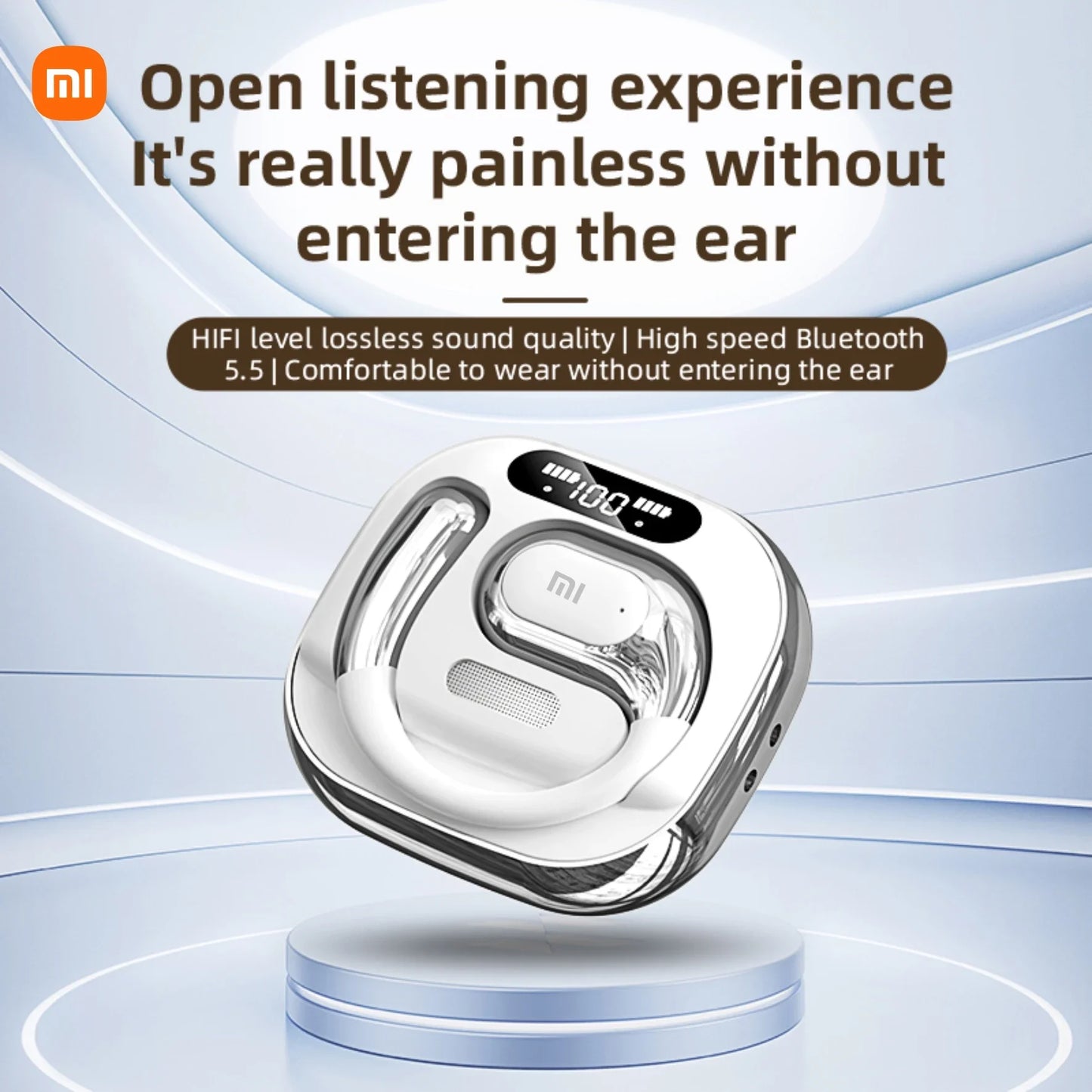 Xiaomi K02 Wireless Bluetooth 5.5 Smart with Microphone Noise Cancellation Sports OWS Long Resistance Headphones - Universal Market