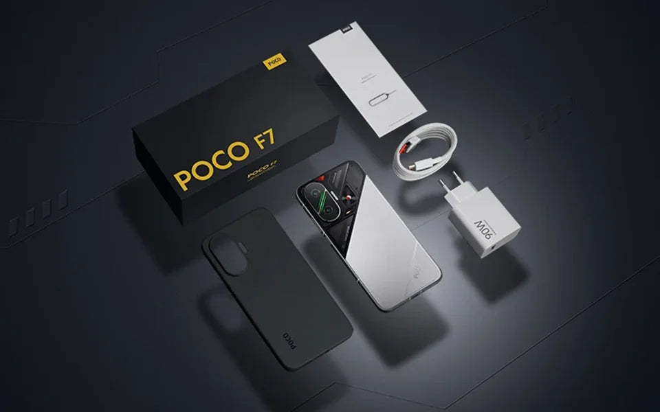 POCO F7 Global Version Smartphone Snapdragon® 8s Gen 4 90W 6500mAh Battery 6.83" 1.5K AMOLED Display 50MP Camera 5G NFC