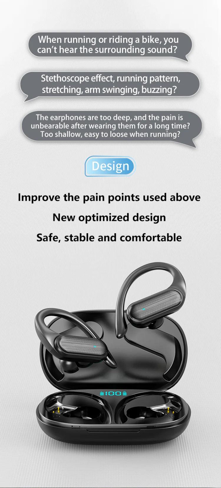 Original Brand A520 Touch Control Bluetooth 5.3 HiFI Stereo Waterproof Earphone TWS Earphone Wireless Sports Earphone with Mic - Universal Market