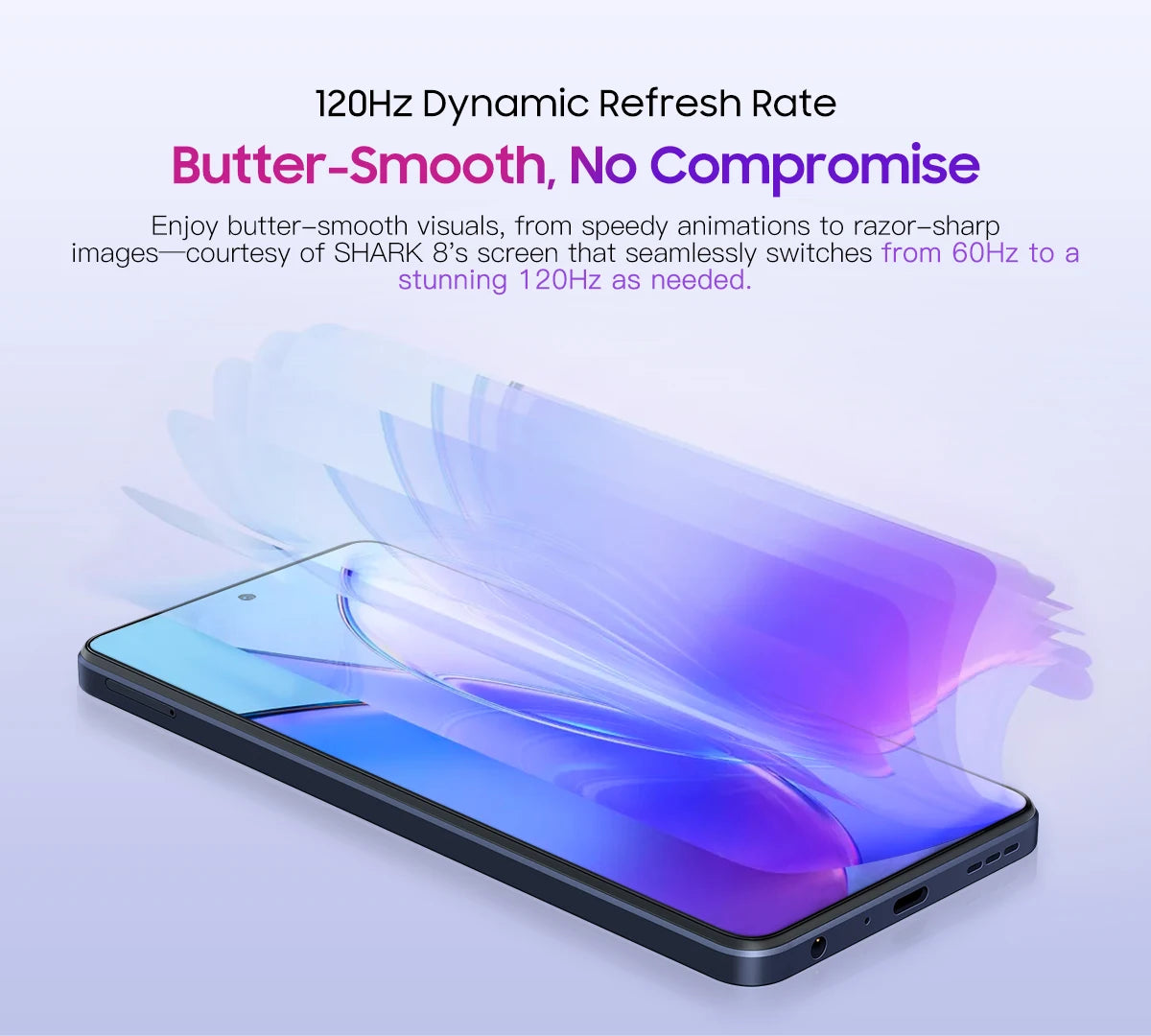 Blackview SHARK 8 Smartphone Android13 G99 Mobile Phone 6.78'' 120Hz 2.4K Display 16 (8+8) GB RAM 256GB ROM 64MP Cameras Phones