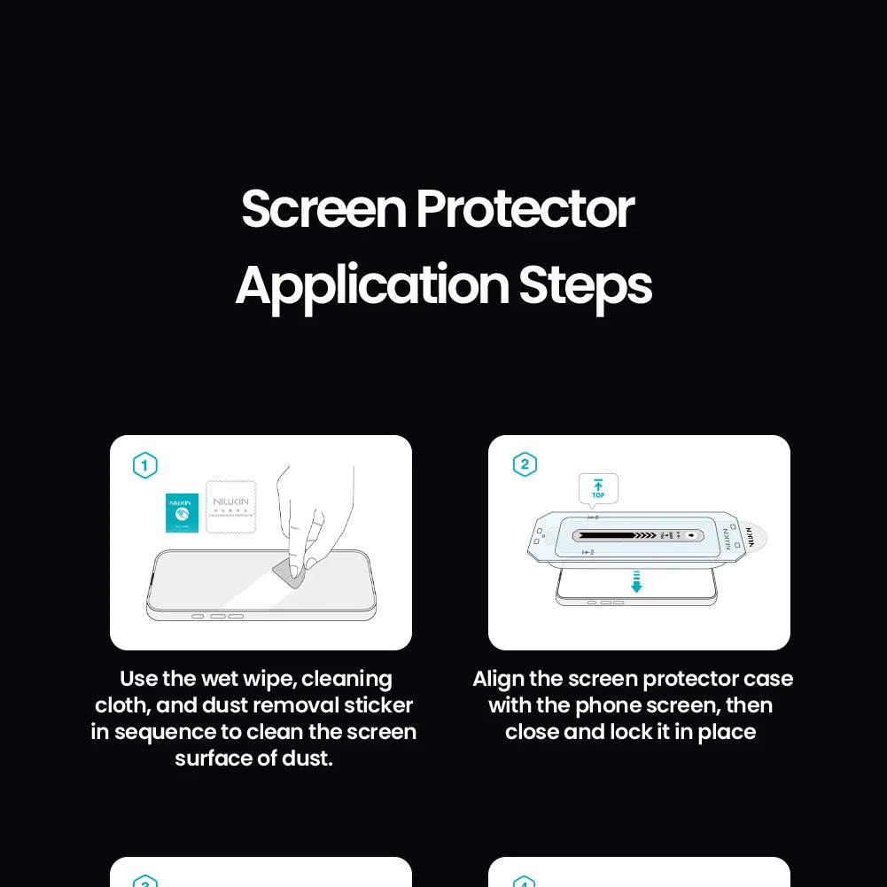 For iPhone 17 Pro Max / 17 Air Nillkin Case Glass 9H Ultra-Clear CP+Pro 2.5D Tempered GlassFull Cover Screen Protector
