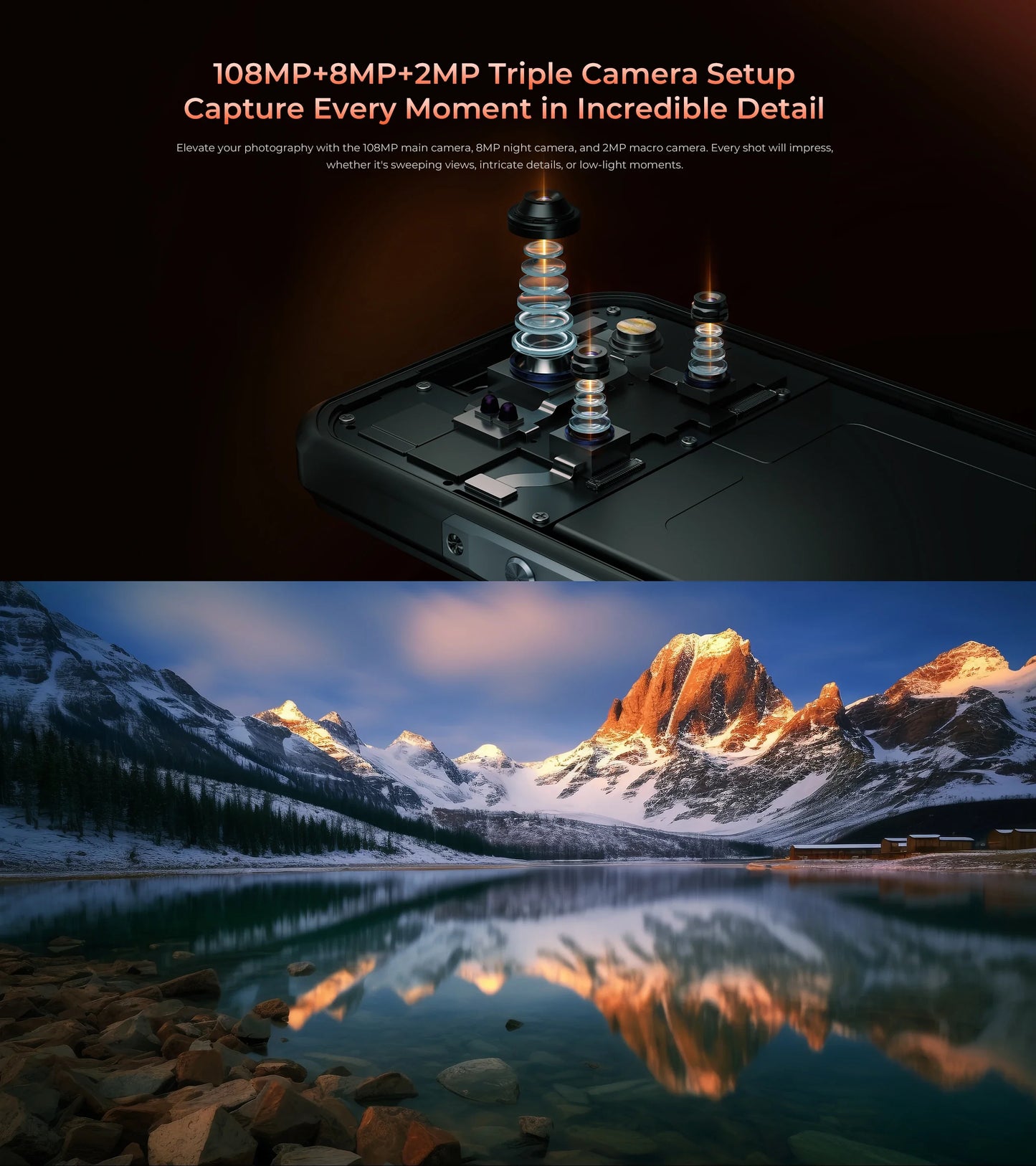 Oukitel WP55 Pro 5G Rugged Smartphone Android 15.0 New 6.6" Product Global Version 48GB(16+32) +512GB 108MP Cell Mobile Phone