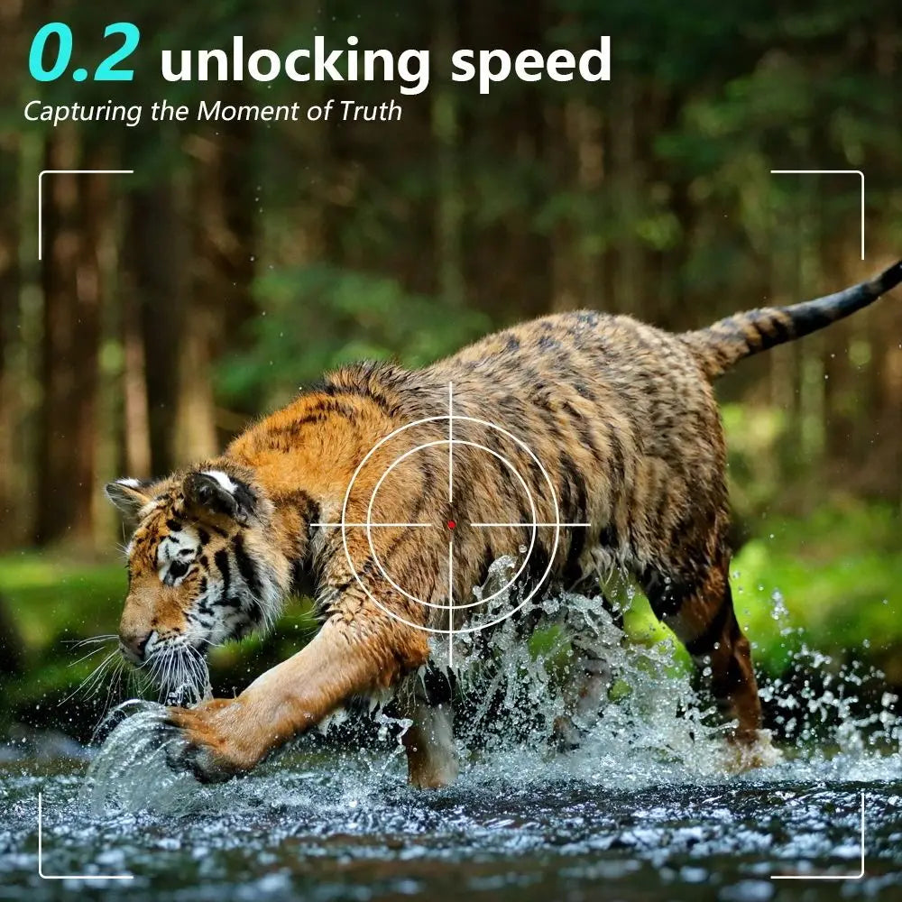 IP66 Waterproof Outdoor Infrared Trail Camera 120° Wide-Angle Camouflage 5K HD Motion Activated Camera with Straps Support 128G