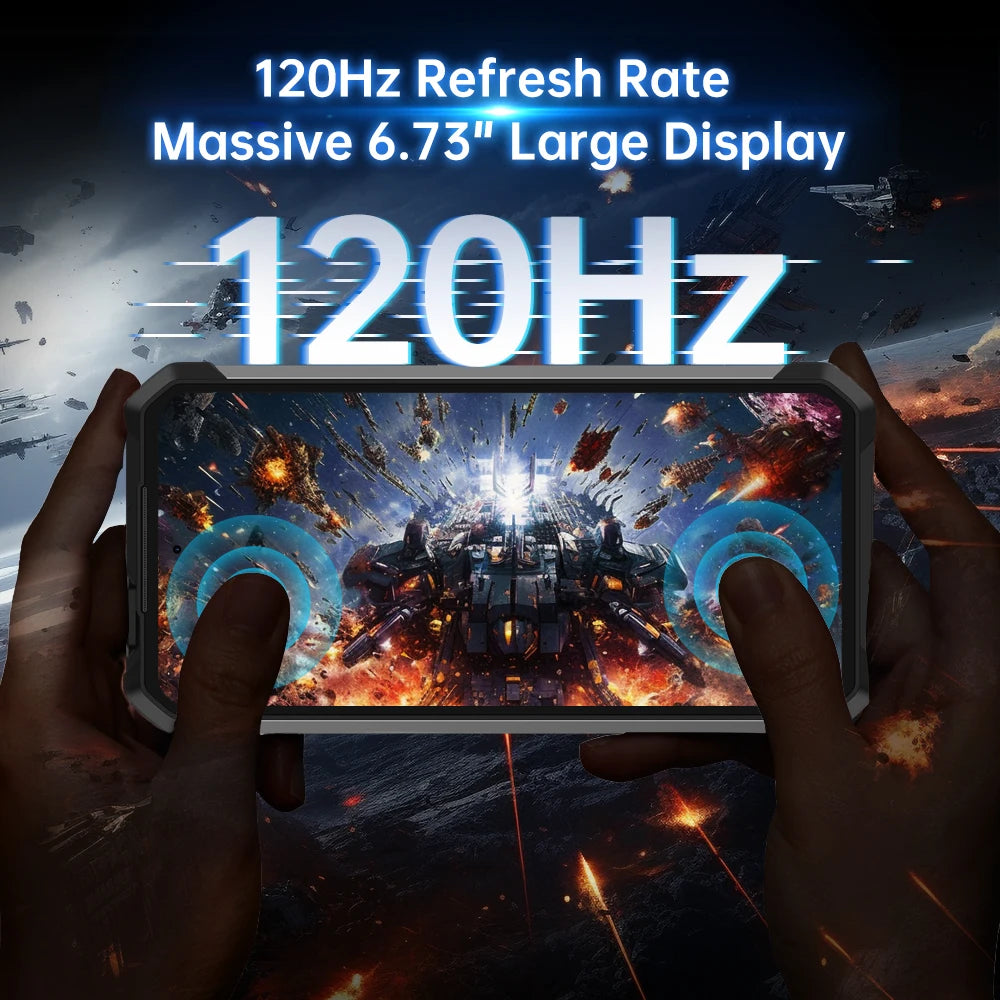Unihertz Shark 3 by 8849 Rugged Smartphone android 14 3K AMOLED Display 32GB RAM 512GB ROM Dimensity 8300 CPU Mobile Phone