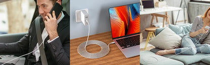 PD 35W USB C Charger Fast Charger Type C Cable Mobile Phone Charger Wall Adapter For iPhone 15 16 Pro Max Xiaomi Samsung Huawei
