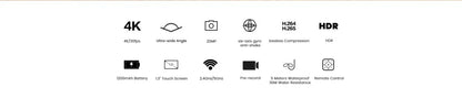 C200Pro SJCAM 5G WiFi Vlogging Action Camera 4K 30FPS ,40M DV Webcam Thumb Camera with 6-Axis Stabilization - Universal Market