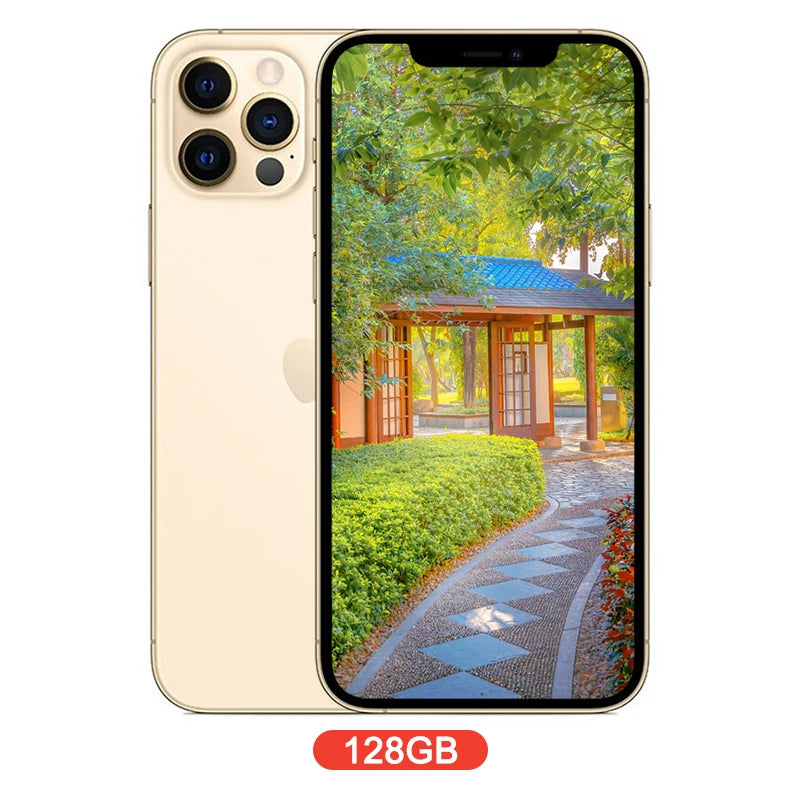 Apple iPhone 12 pro 128GB/256GB ROM Unlocked  A14 Bionic Chip With Face ID 6.1" 2532 x 1170 OLED Screen12MP Camera - Universal Market