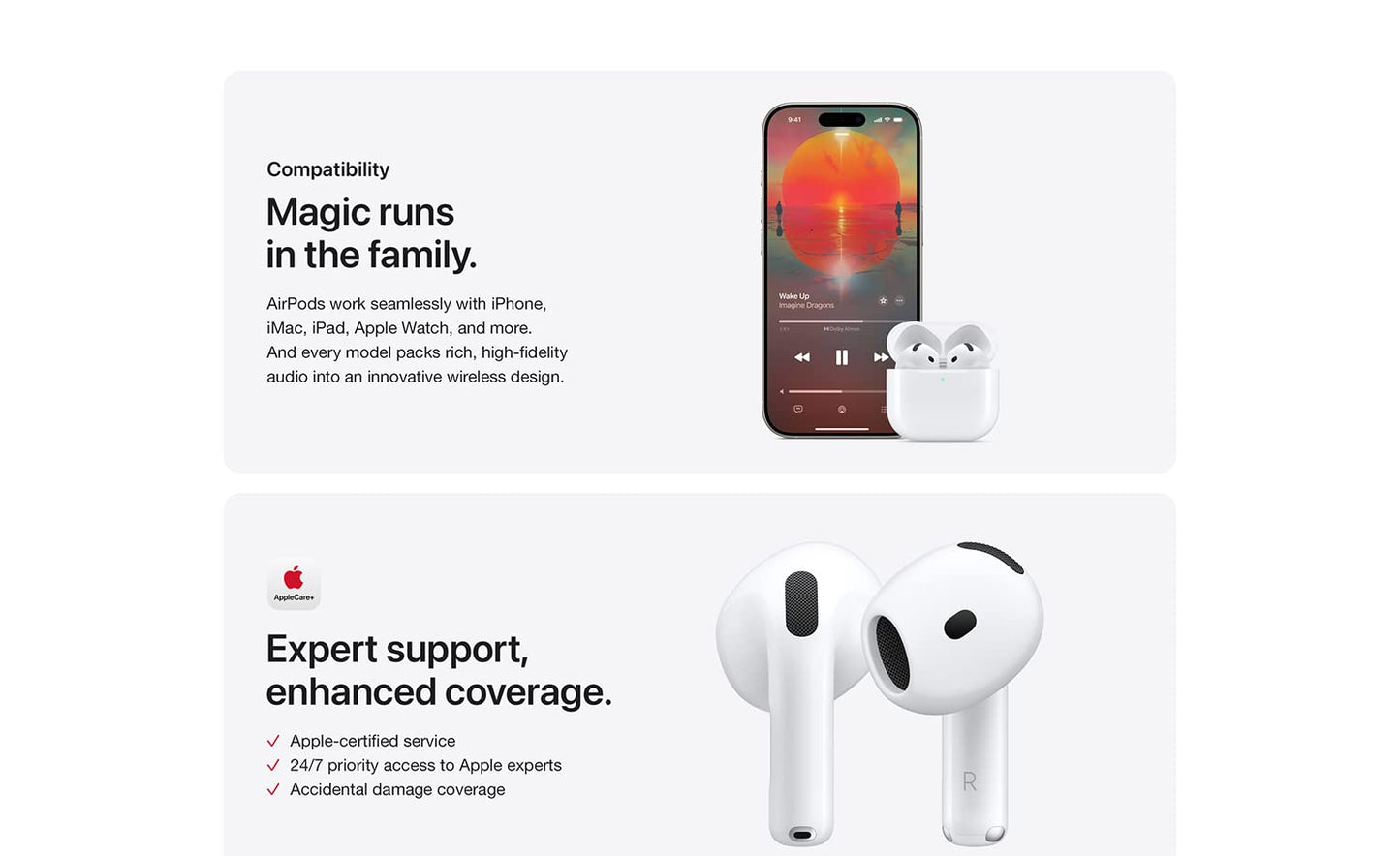 Apple AirPods 4 Wireless Earbuds,with Active Noise Cancellation,Adaptive Audio,Transparency Mode,Spatial Audio,Wireless Charging