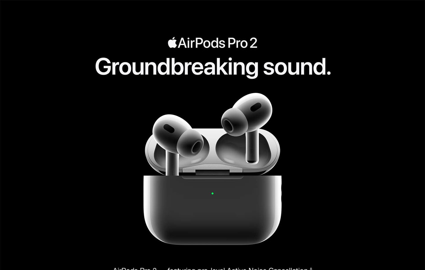 Apple AirPods Pro 2 Wireless Bluetooth Earbuds Active Noise Cancellation Transparency Spatial Audio USB-C MagSafe Charging Case