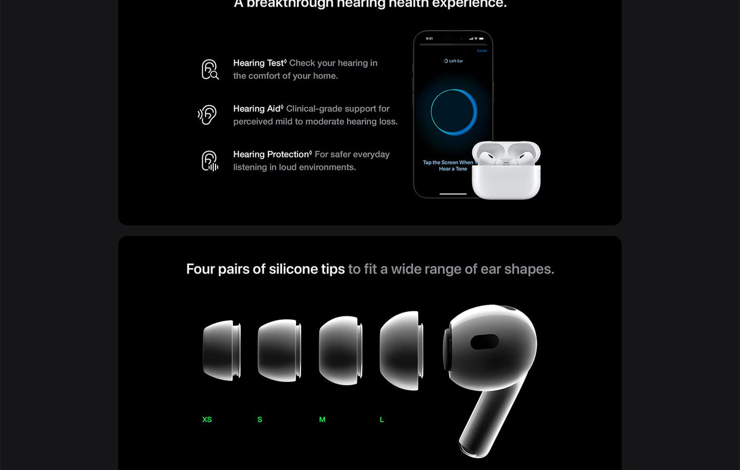 Apple AirPods Pro 2 Wireless Bluetooth Earbuds Active Noise Cancellation Transparency Spatial Audio USB-C MagSafe Charging Case