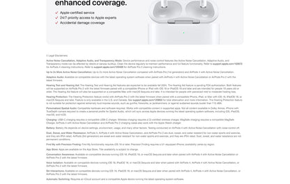 Apple AirPods Pro 2 Wireless Bluetooth Earbuds Active Noise Cancellation Transparency Spatial Audio USB-C MagSafe Charging Case