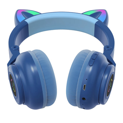 HiFi Girls Wireless Unicorn headphones with Mic phone Stereo Bass Cute Children Music Kid Cat Bluetooth Headsets Support SD Card - Universal Market