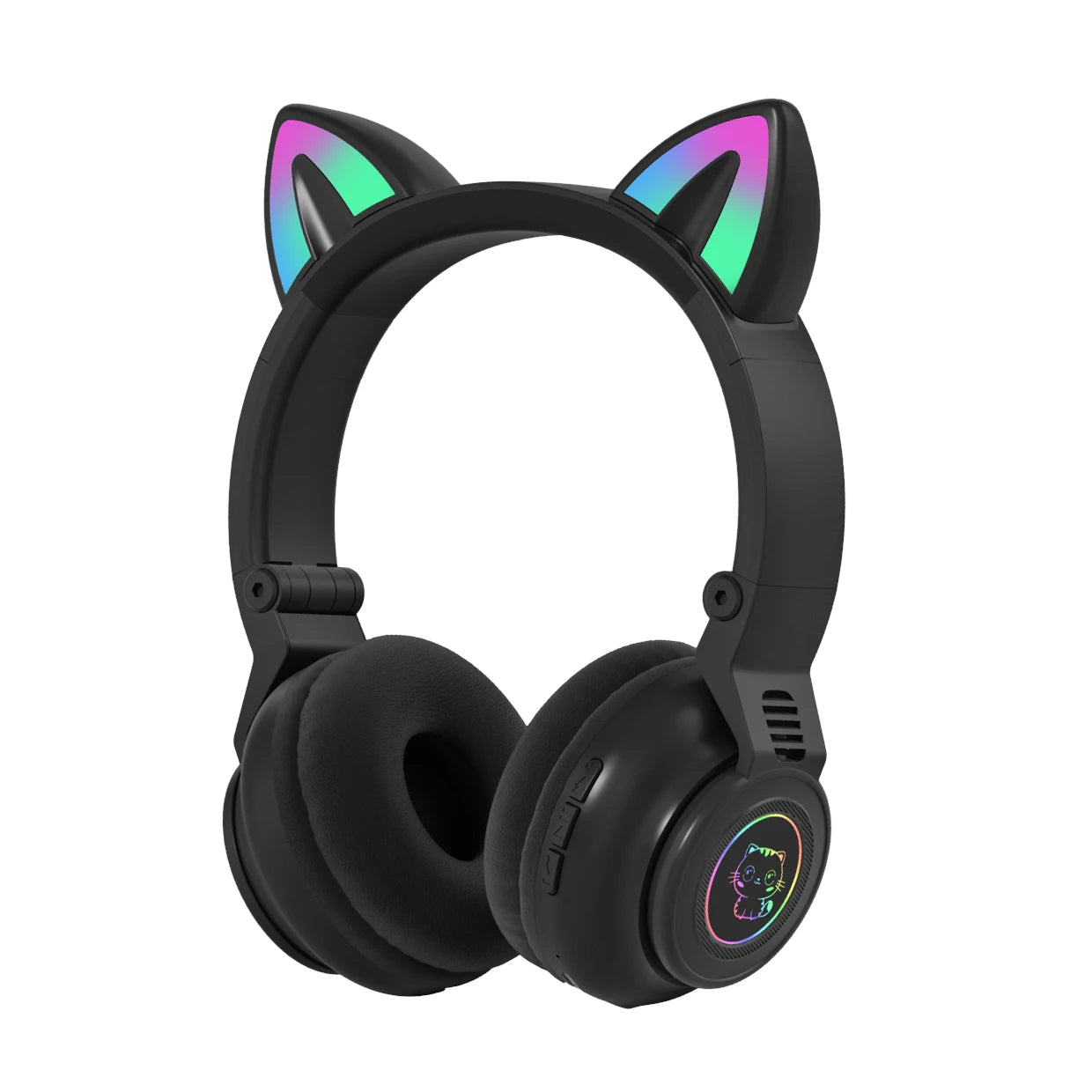 HiFi Girls Wireless Unicorn headphones with Mic phone Stereo Bass Cute Children Music Kid Cat Bluetooth Headsets Support SD Card - Universal Market