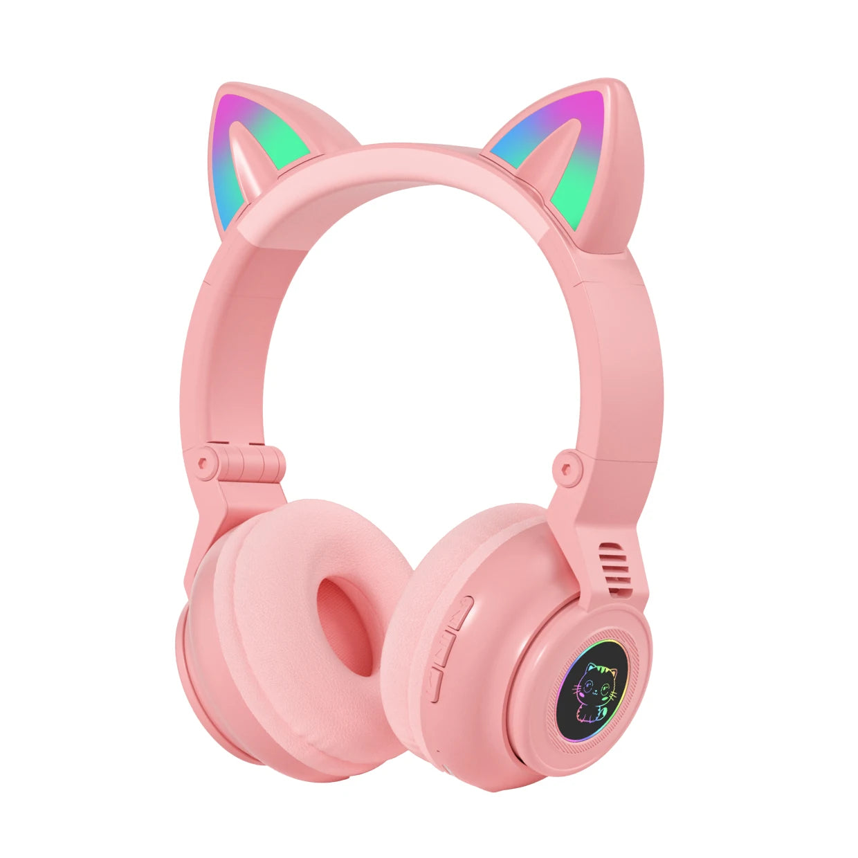 HiFi Girls Wireless Unicorn headphones with Mic phone Stereo Bass Cute Children Music Kid Cat Bluetooth Headsets Support SD Card - Universal Market