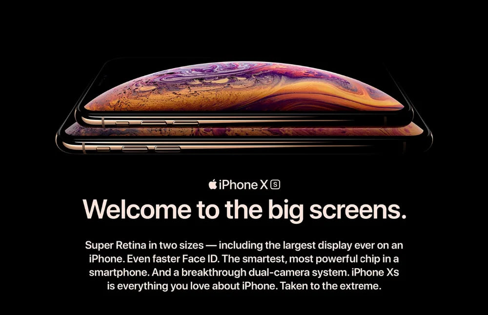 Apple iPhone XS 5.8" Retina OLED Display 4G LTE 2658mAh A12 Bionic Chip 4G RAM 64GB/256GB/512GB ROM Original Unlocked Used Phone - Universal Market