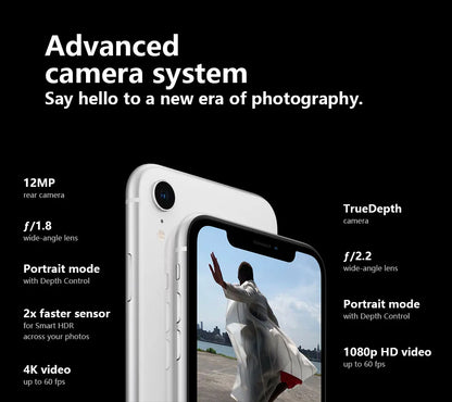 Apple iPhone XR Original 6.1" Liquid Retina IPS LCD RAM 3GB ROM 64GB/128GB/256GB 4G LTE IOS A12 Bionic Face ID Genuine Cellphone