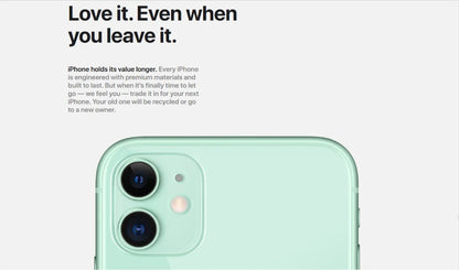 Apple iPhone 11 64/128/256GB ROM 6.1" Original Liquid Retina IPS LCD FACE ID A13 Genuine Unlocked 4G LTE 98% New Mobile Phone - Universal Market