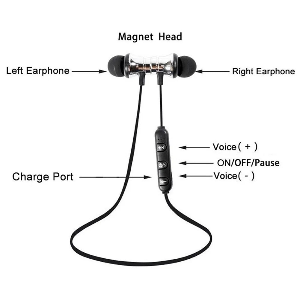 XT11 HiFi Music Neckband Game Headset Wireless Bluetooth In Ear Earphone for Sports Headphone - Universal Market