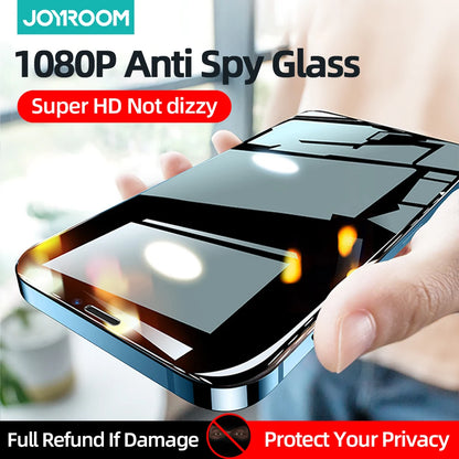 Joyroom Private Glass For iphone 17 16 15 14 ProMax Screen Protector Anti-spy Tempered Glass For iPhone Privacy Screen Protector