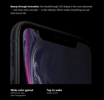 Genuine Apple iPhone XR Original 6.1" Retina IPS LCD RAM 3GB ROM 64GB/128GB/256GB A12 Bionic 4G LTE Hexa Core IOS Face ID NFC