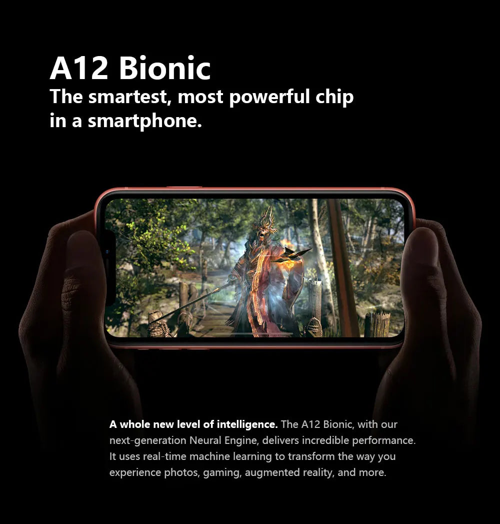 Genuine Apple iPhone XR Original 6.1" Retina IPS LCD RAM 3GB ROM 64GB/128GB/256GB A12 Bionic 4G LTE Hexa Core IOS Face ID NFC