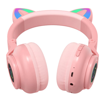 HiFi Girls Wireless Unicorn headphones with Mic phone Stereo Bass Cute Children Music Kid Cat Bluetooth Headsets Support SD Card - Universal Market
