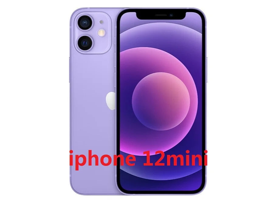 Used iPhone 12 Mini 5G Smartphone Original Mobile Phone with iOS A14 4GB RAM & 64/128/256 GB Storage 5.4'' Dual 12MP Camera - Universal Market