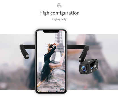 4K Video Camera for Blogger, Ordro EP6 PLUS Mini WiFi YouTube Vlogging Digital Camcorder Head Wearable POV FPV Recorder