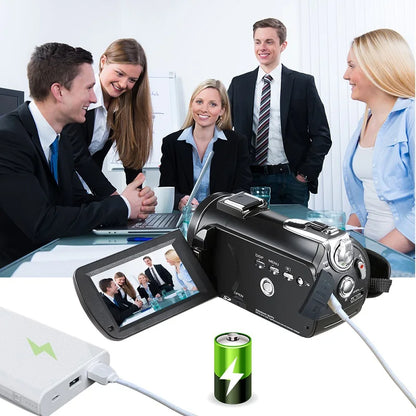 Video Camera 4K Digital Camcorder Professional, Ordro AC3 YouTube Blogger Vlog Cameras Filmadora with Microphone 64GB SD Card