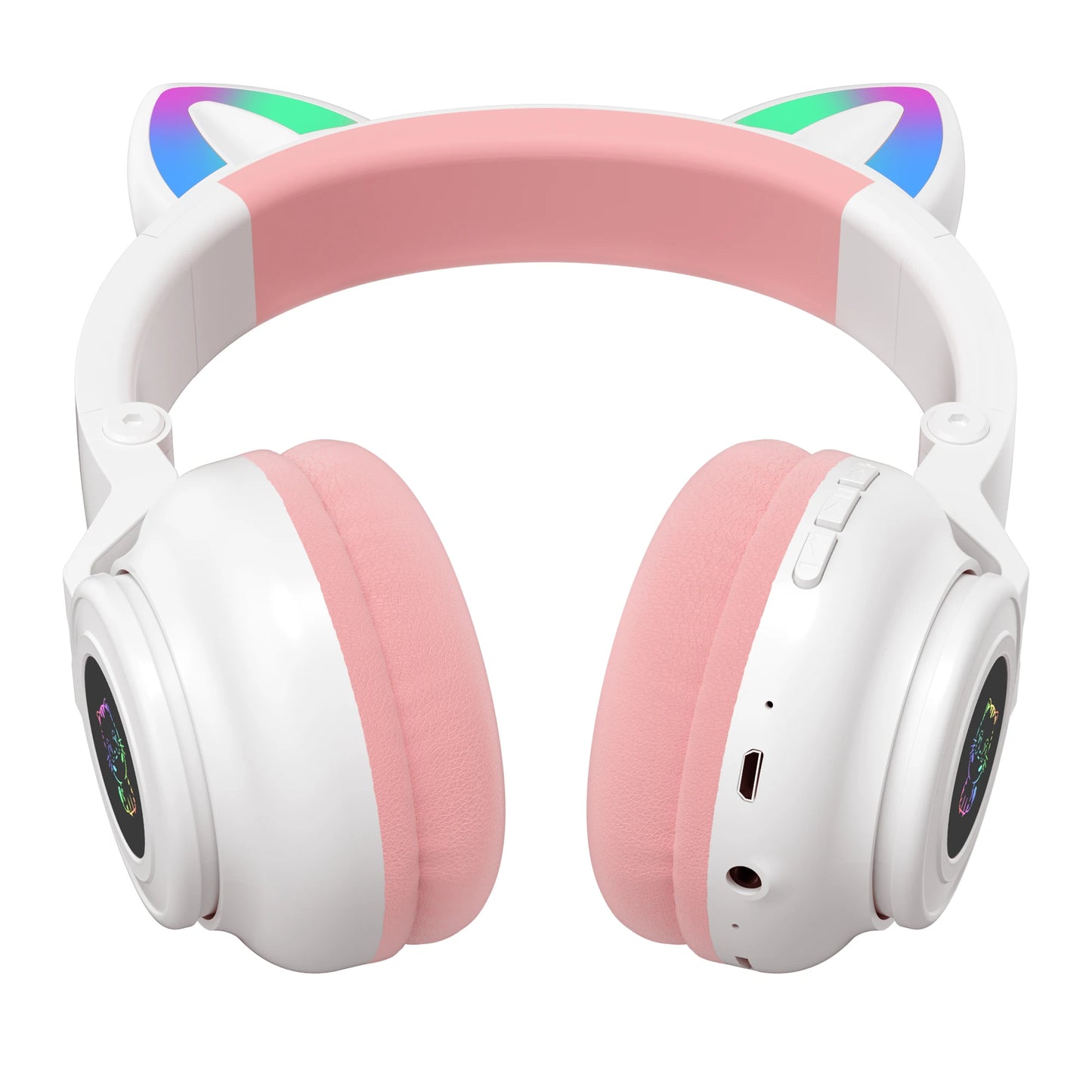 HiFi Girls Wireless Unicorn headphones with Mic phone Stereo Bass Cute Children Music Kid Cat Bluetooth Headsets Support SD Card