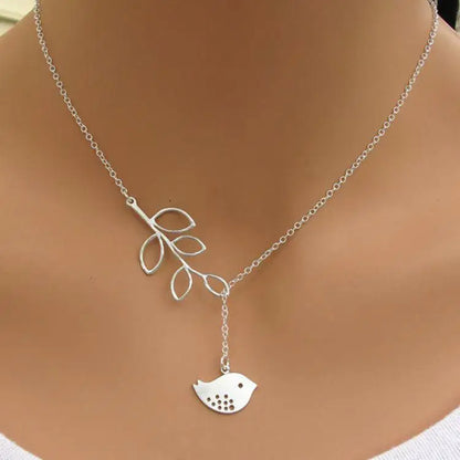 New Fashion Corss Jewelry Leaves Bird Pendant Necklace Maxi Statement Necklace Chokers Necklace For Women 2018 Jewelry Bijoux - Universal Market