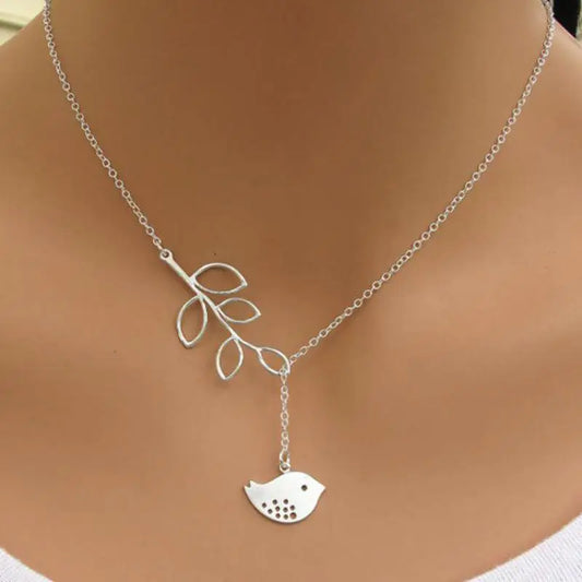 New Fashion Corss Jewelry Leaves Bird Pendant Necklace Maxi Statement Necklace Chokers Necklace For Women 2018 Jewelry Bijoux - Universal Market